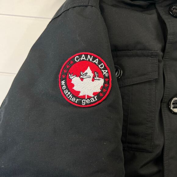 Canada Weather Gear Kids Unisex Black Puffer Coat Parka size XL 18/20 - Picture 9 of 11